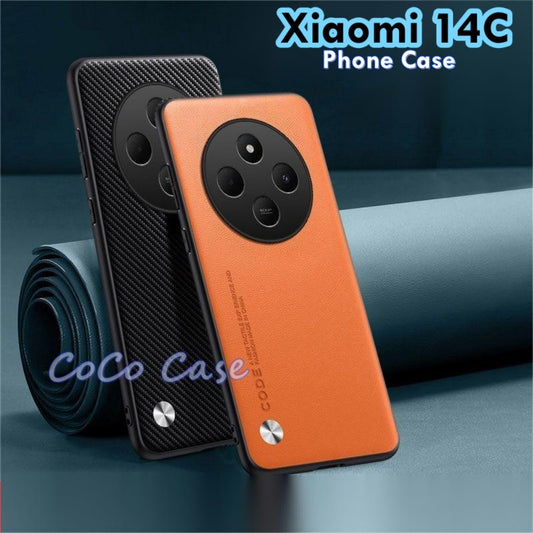 For Xiaomi 14C Cover Silicone Professional Full Case Classic Simple Solid Color Phone Case Cover sweatproof