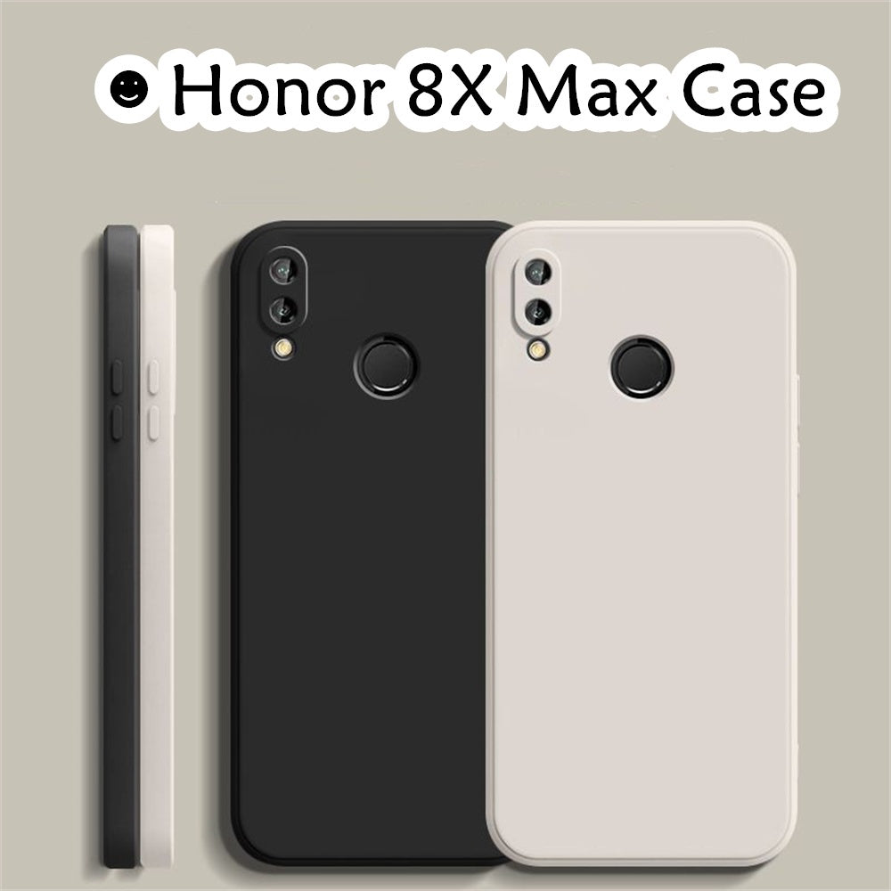 For Honor 8X Max Cover Drop and wear resistant Silicone Full Case Classic Simple Solid Color Phone Case Cover