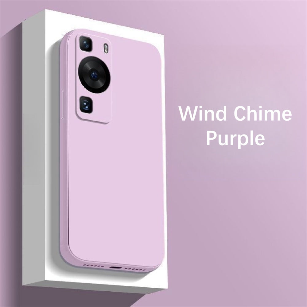 For Huawei P60 Cover Drop and wear resistant Silicone Full Case Classic Simple Solid Color Phone Case Cover