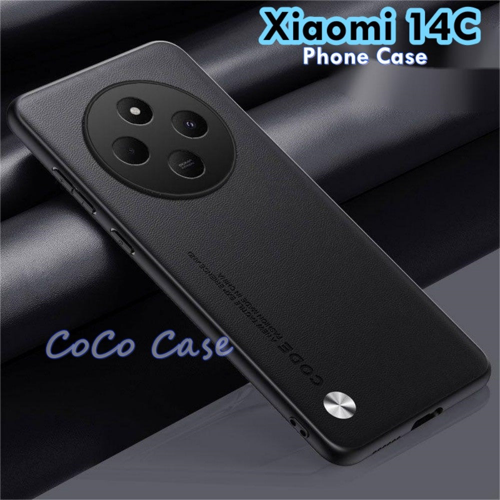 For Xiaomi 14C Cover Silicone Professional Full Case Classic Simple Solid Color Phone Case Cover sweatproof