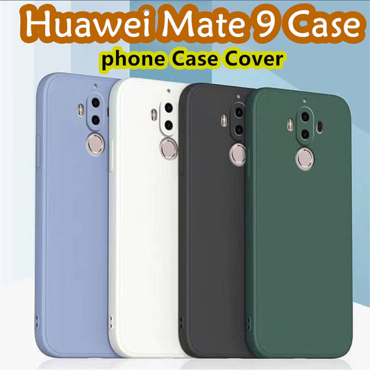 For Huawei Mate 9 Cover Drop and wear resistant Silicone Full Case Classic Simple Solid Color Phone Case Cover