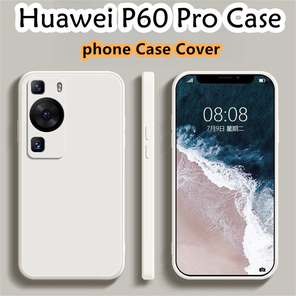 For Huawei P60 Pro Cover Drop and wear resistant Silicone Full Case Classic Simple Solid Color Phone Case Cover