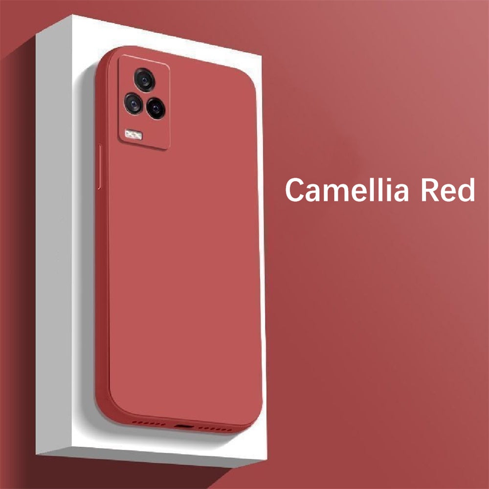 For IQOO 7 Cover Drop and wear resistant Silicone Full Case Classic Simple Solid Color Phone Case Cover