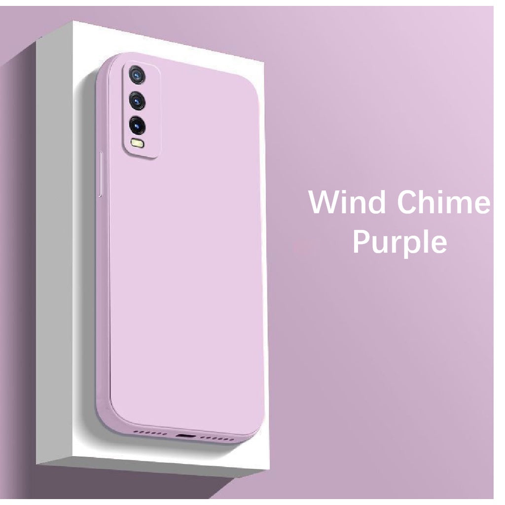 For VIVO Y50T Cover Drop and wear resistant Silicone Full Case Classic Simple Solid Color Phone Case Cover