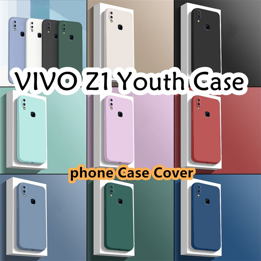 For VIVO Z1 Youth Cover Drop and wear resistant Silicone Full Case Classic Simple Solid Color Phone Case Cover