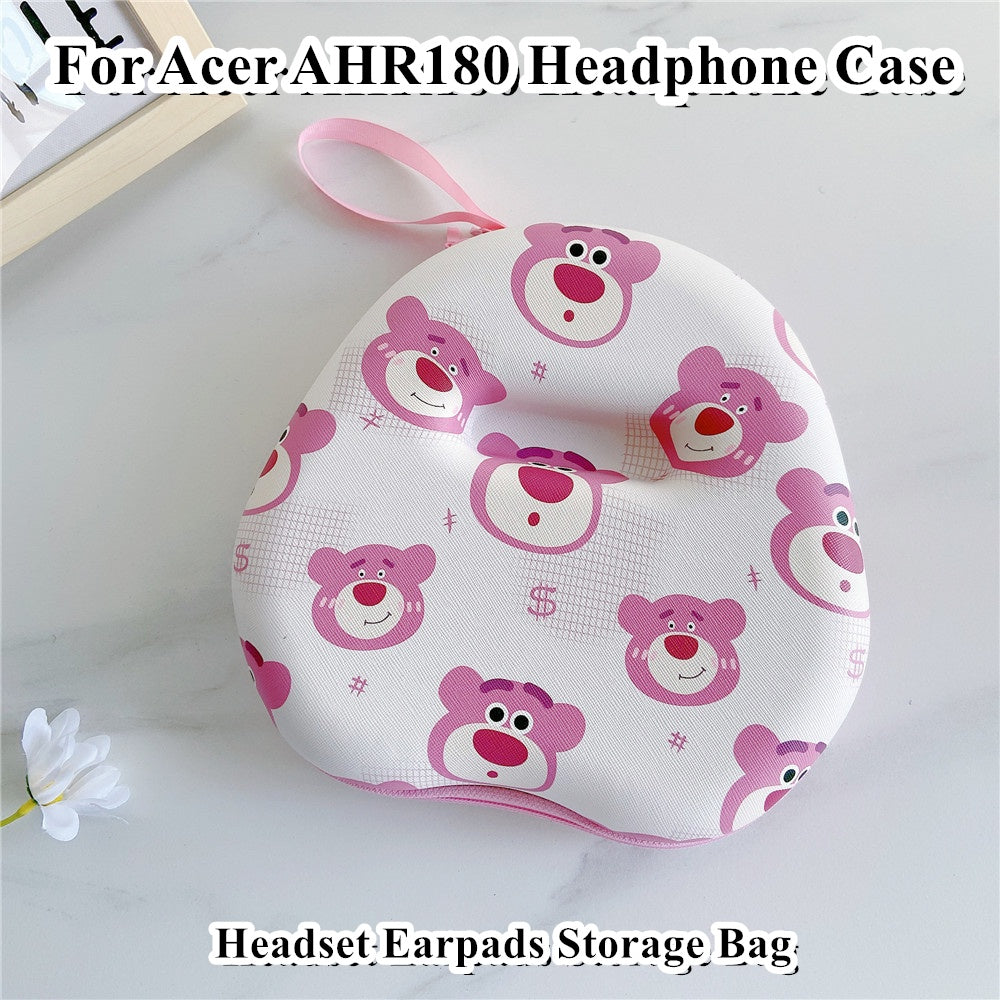 For Acer AHR180 Headphone Case Cartoon Creative Patterns Headset Earpads Storage Bag Casing Box