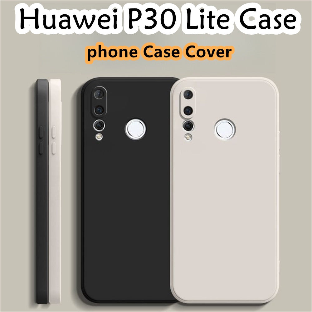 For Huawei P30 Lite Cover Drop and wear resistant Silicone Full Case Classic Simple Solid Color Phone Case Cover