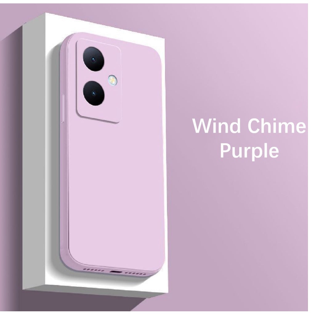 For VIVO Y27 4G Cover Drop and wear resistant Silicone Full Case Classic Simple Solid Color Phone Case Cover