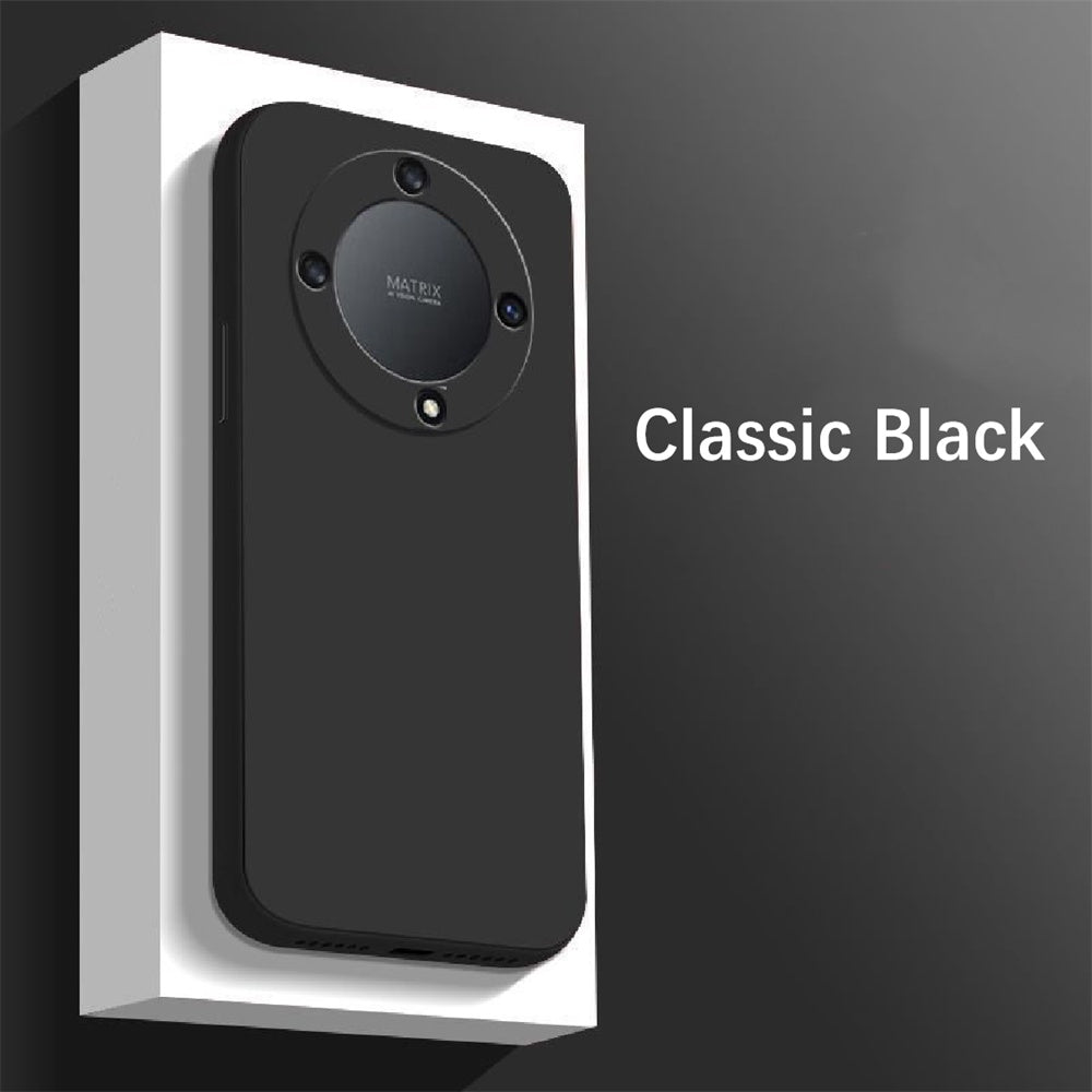 For Honor X9A Cover Drop and wear resistant Silicone Full Case Classic Simple Solid Color Phone Case Cover