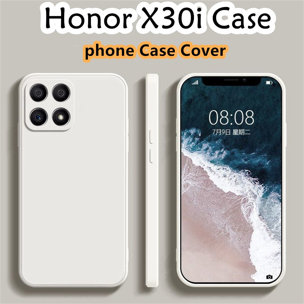 For Honor X30i Cover Drop and wear resistant Silicone Full Case Classic Simple Solid Color Phone Case Cover