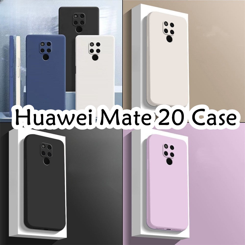For Huawei Mate 20 Cover Drop and wear resistant Silicone Full Case Classic Simple Solid Color Phone Case Cover