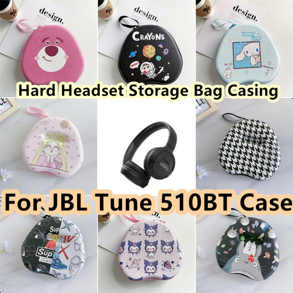 For JBL TUNE 510BT Headphone Case Cartoon Creative Patterns Headset Earpads Storage Bag Casing Box