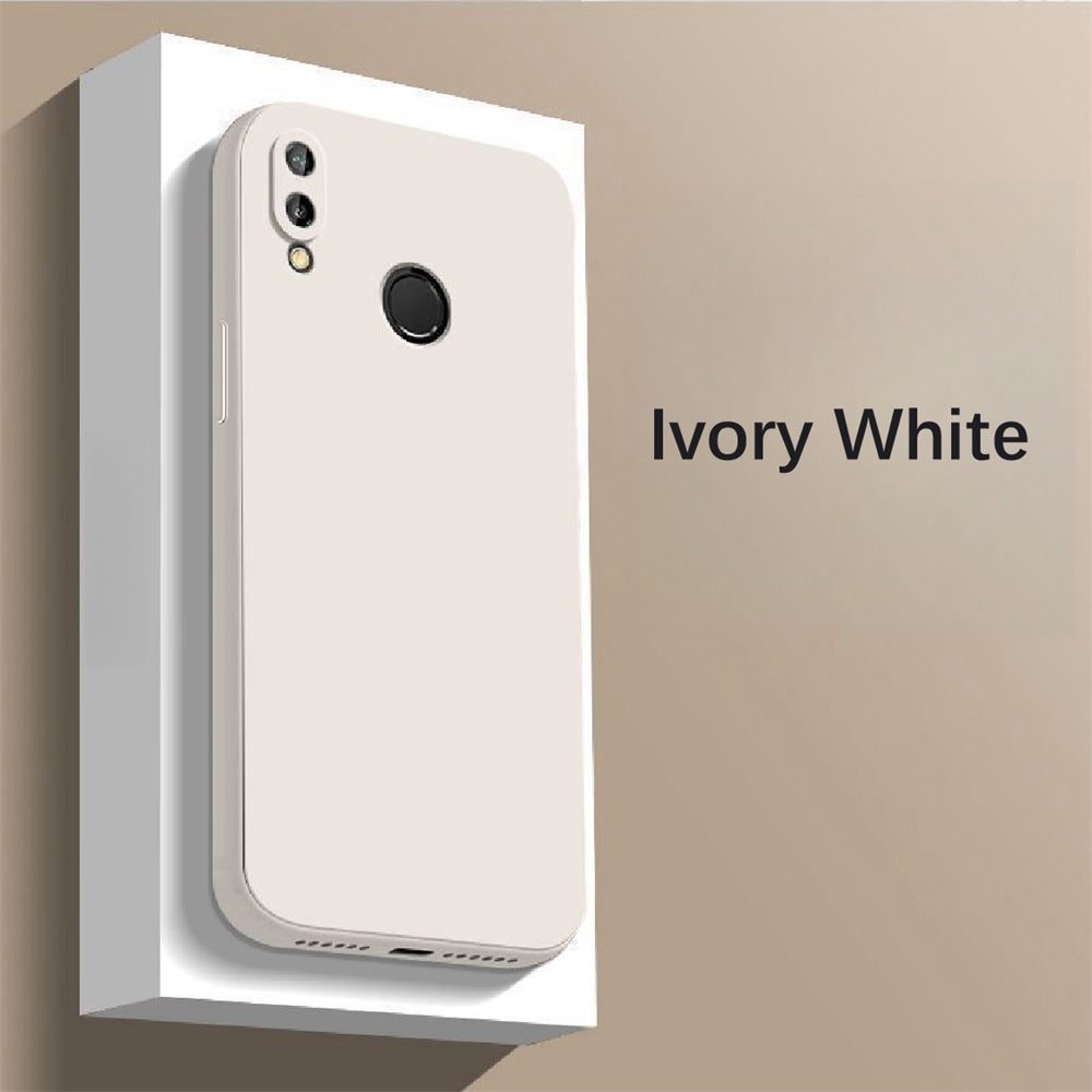 For Huawei Y7 Prime 2019 Cover Drop and wear resistant Silicone Full Case Classic Simple Solid Color Phone Case Cover