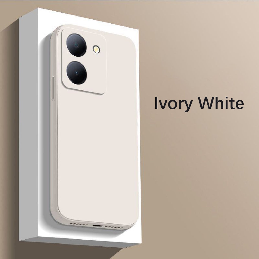 For VIVO Y78 Cover Drop and wear resistant Silicone Full Case Classic Simple Solid Color Phone Case Cover