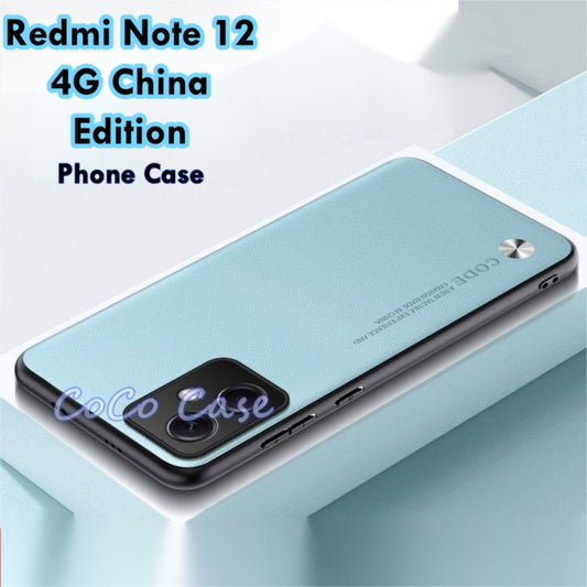 For Redmi Note 12 4G China Edition Cover Silicone Professional Full Case Classic Simple Solid Color Phone Case Cover sweatproof