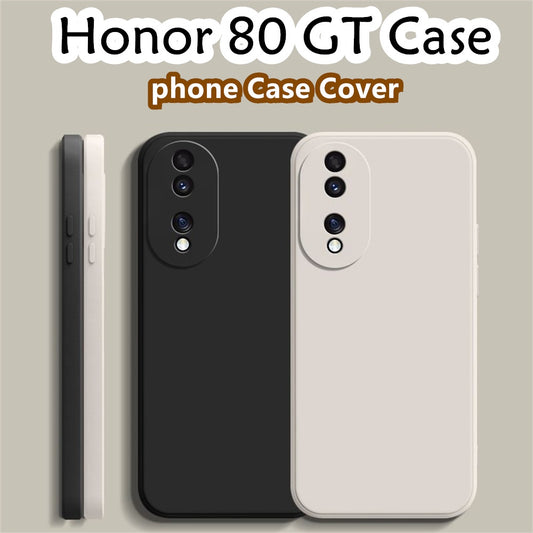 For Honor 80 GT Cover Drop and wear resistant Silicone Full Case Classic Simple Solid Color Phone Case Cover