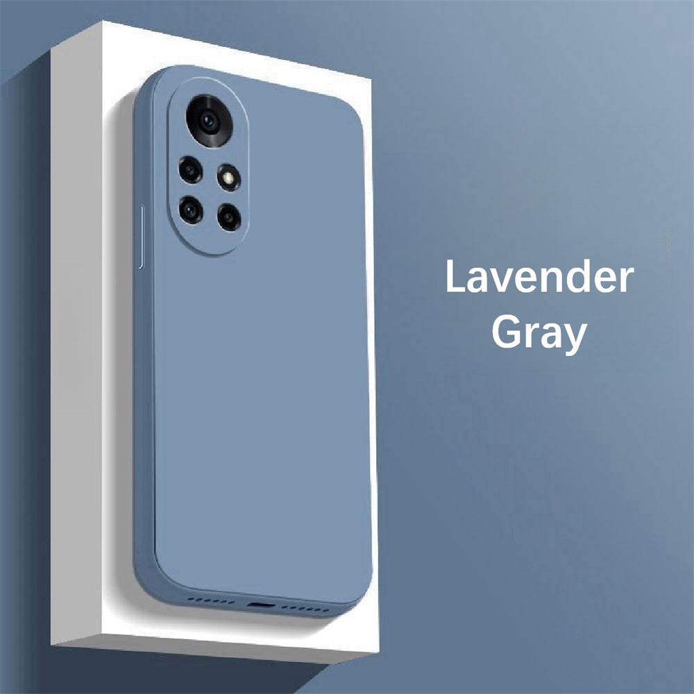 For Huawei Nova 8 Cover Drop and wear resistant Silicone Full Case Classic Simple Solid Color Phone Case Cover