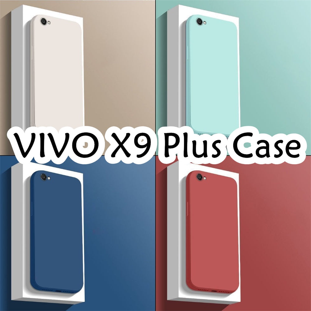 For VIVO X9 Plus Cover Drop and wear resistant Silicone Full Case Classic Simple Solid Color Phone Case Cover