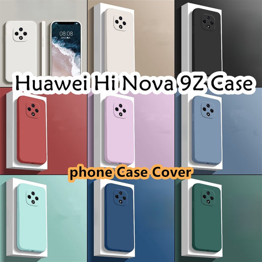 For Huawei Hi Nova 9Z Cover Drop and wear resistant Silicone Full Case Classic Simple Solid Color Phone Case Cover
