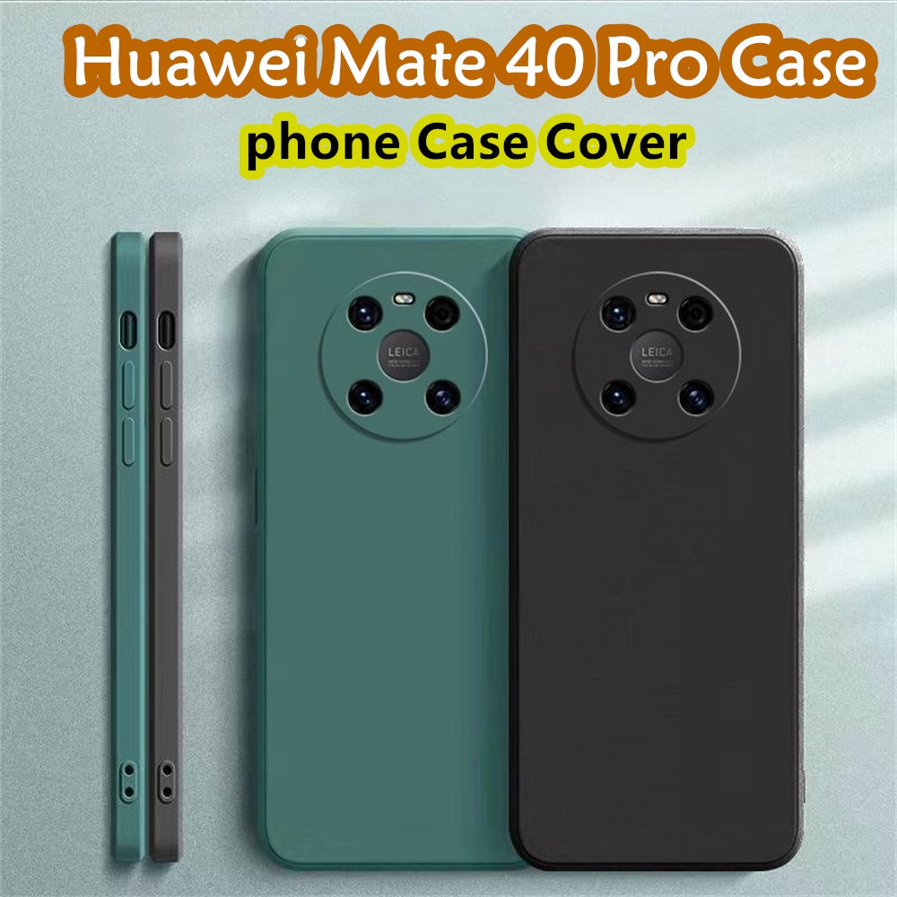 For Huawei Mate 40 Pro Cover Drop and wear resistant Silicone Full Case Classic Simple Solid Color Phone Case Cover