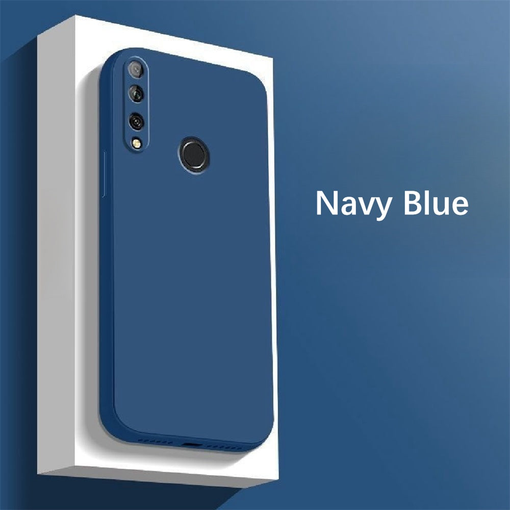 For Huawei Enjoy 9S Cover Drop and wear resistant Silicone Full Case Classic Simple Solid Color Phone Case Cover