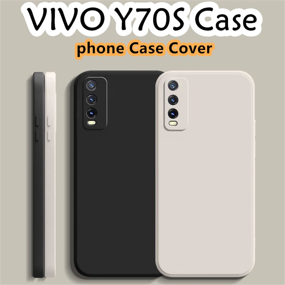 For VIVO Y70S Cover Drop and wear resistant Silicone Full Case Classic Simple Solid Color Phone Case Cover