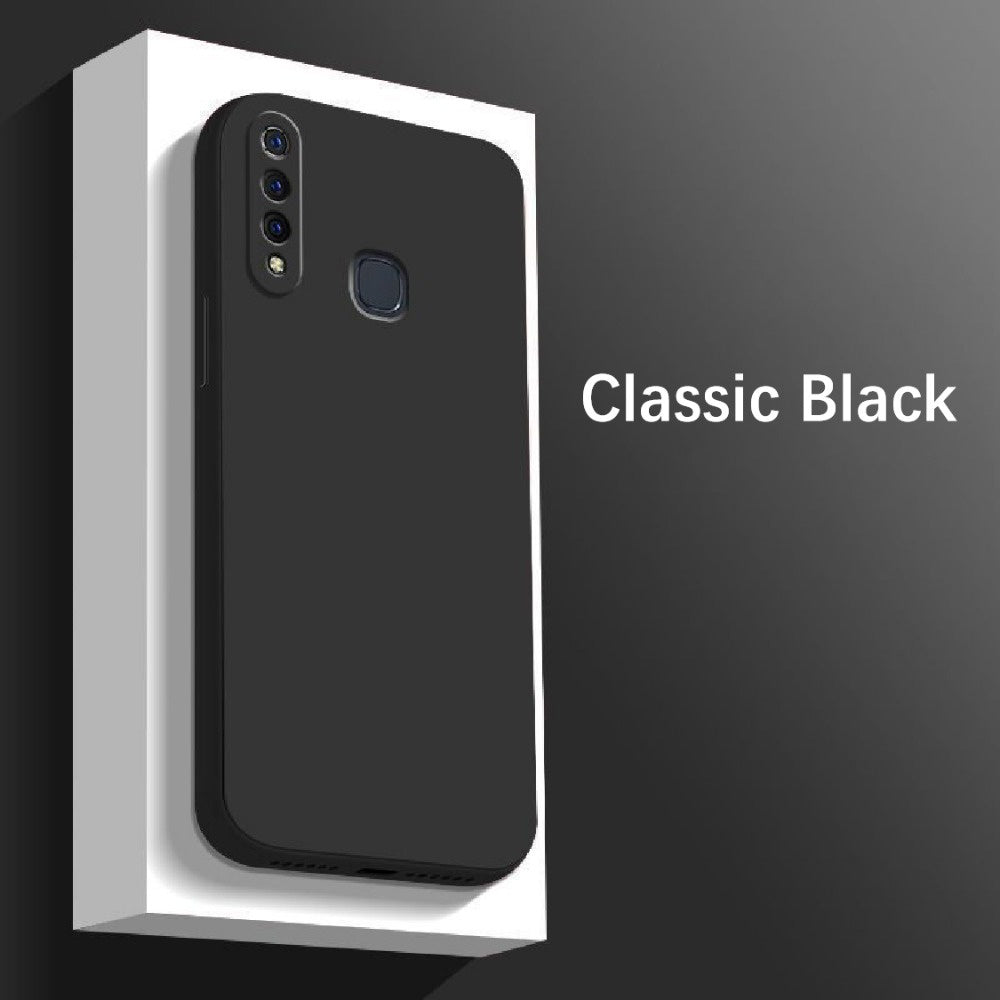 For VIVO Z5X Cover Drop and wear resistant Silicone Full Case Classic Simple Solid Color Phone Case Cover