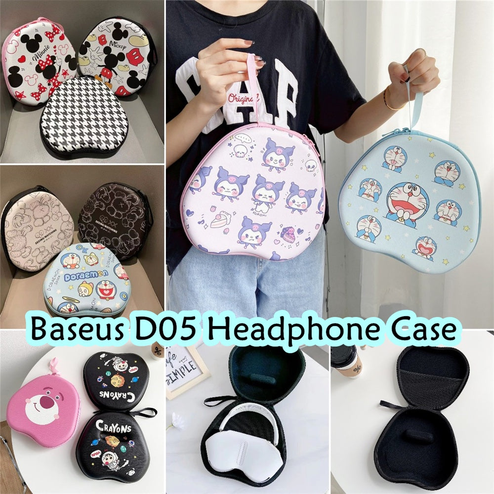 For Baseus D05 Headphone Case Cartoon Creative Patterns Headset Earpads Storage Bag Casing Box