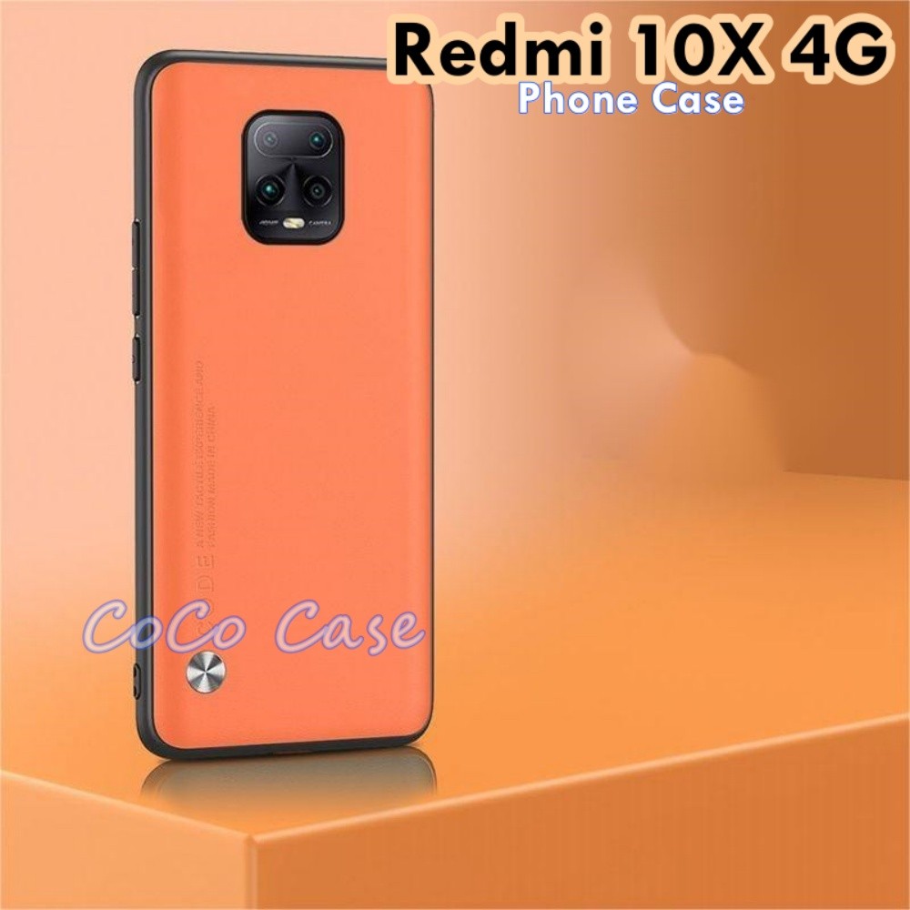 For Redmi 10X 4G Cover Silicone Professional Full Case Classic Simple Solid Color Phone Case Cover sweatproof