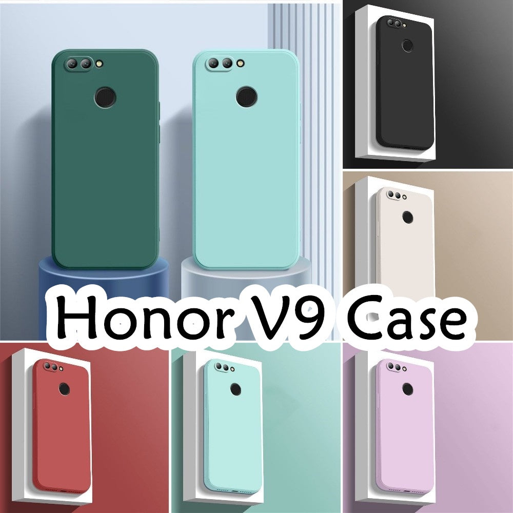 For Honor V9 Cover Drop and wear resistant Silicone Full Case Classic Simple Solid Color Phone Case Cover