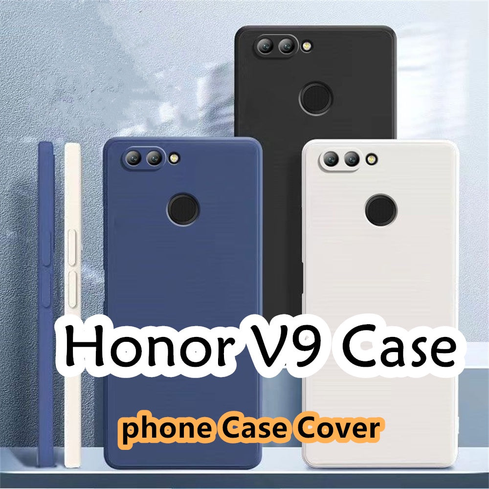 For Honor V9 Cover Drop and wear resistant Silicone Full Case Classic Simple Solid Color Phone Case Cover
