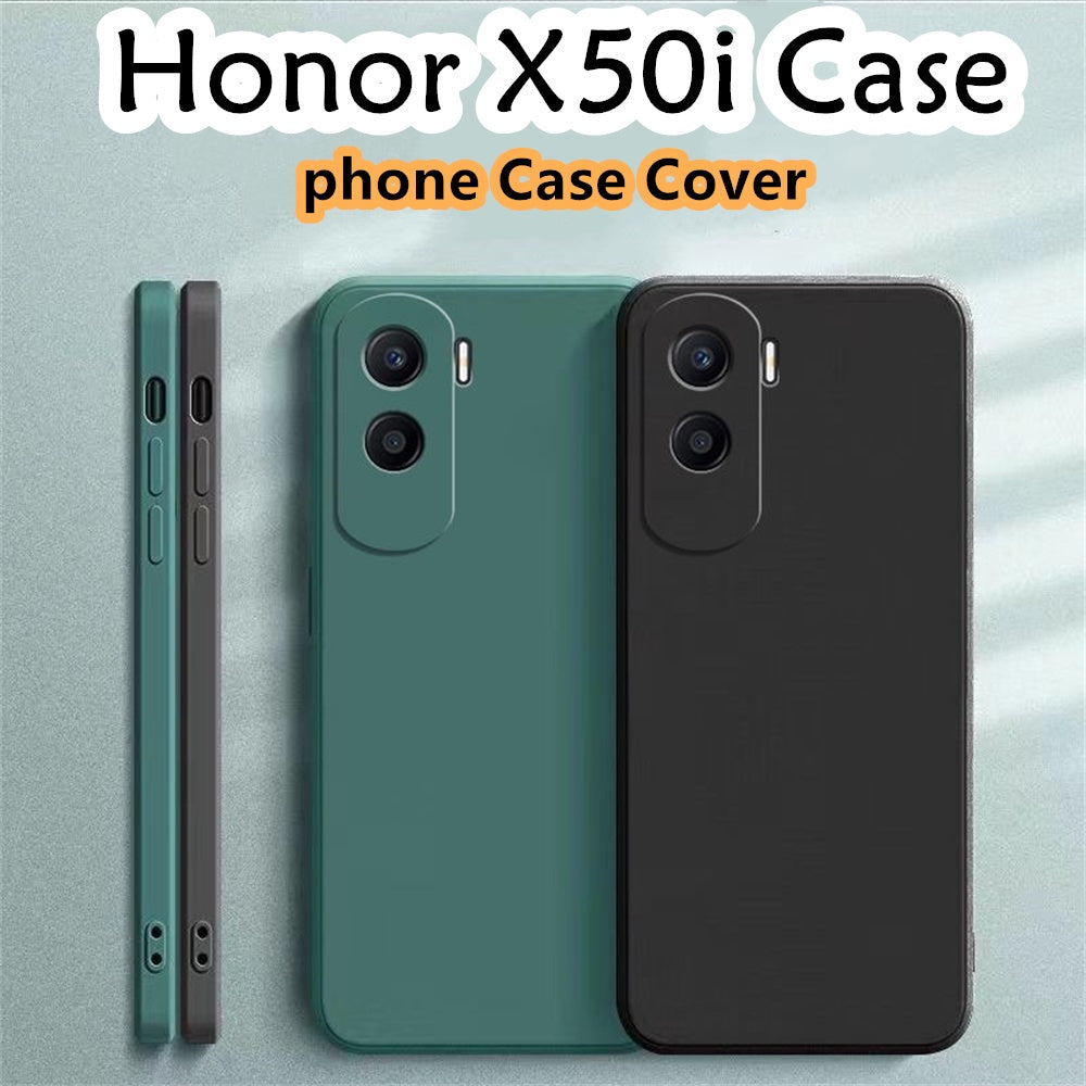 For Honor X50i Cover Drop and wear resistant Silicone Full Case Classic Simple Solid Color Phone Case Cover