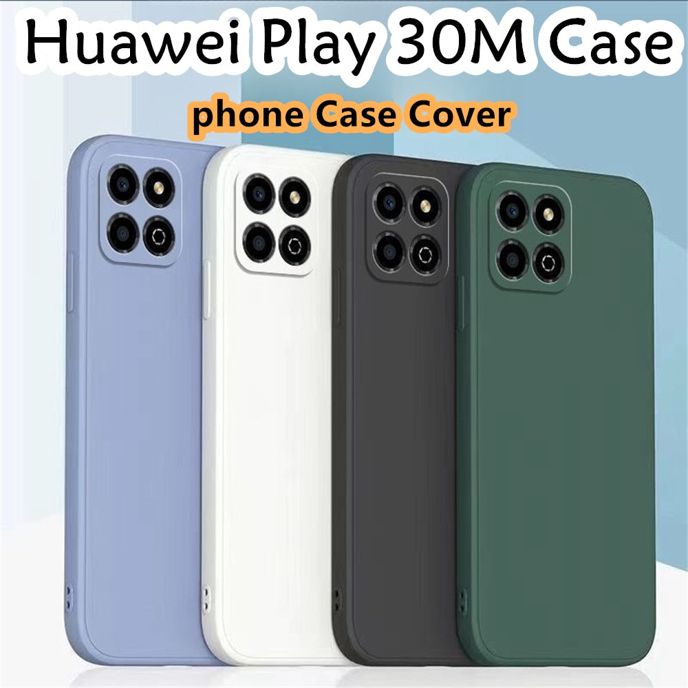 For Huawei Play 30M Cover Drop and wear resistant Silicone Full Case Classic Simple Solid Color Phone Case Cover