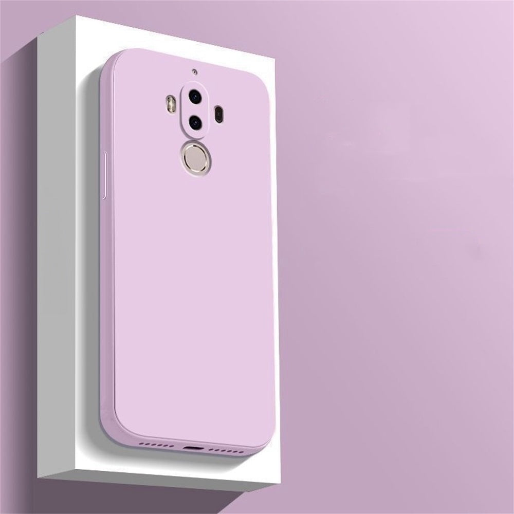 For Huawei Mate 9 Cover Drop and wear resistant Silicone Full Case Classic Simple Solid Color Phone Case Cover