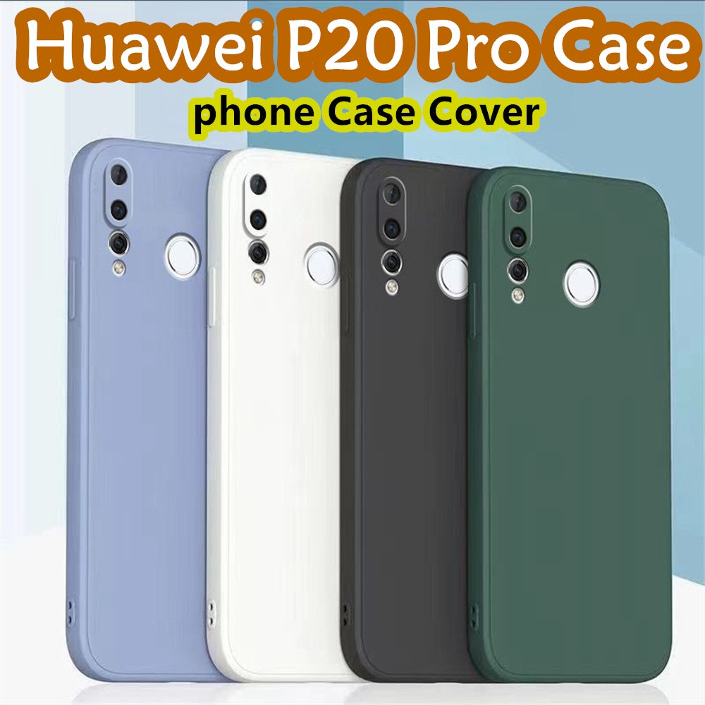 For Huawei P20 Pro Cover Drop and wear resistant Silicone Full Case Classic Simple Solid Color Phone Case Cover