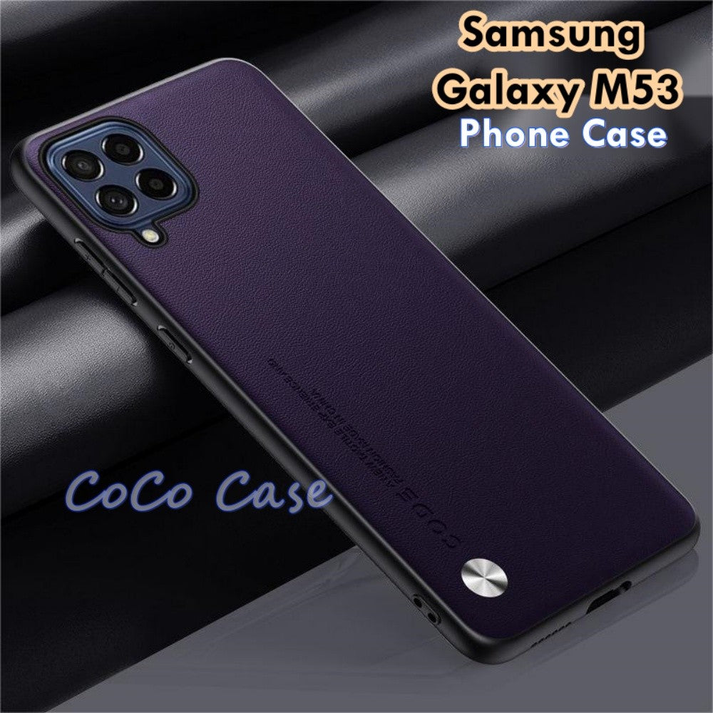 For Samsung Galaxy M53 Cover Silicone Professional Full Case Classic Simple Solid Color Phone Case Cover sweatproof