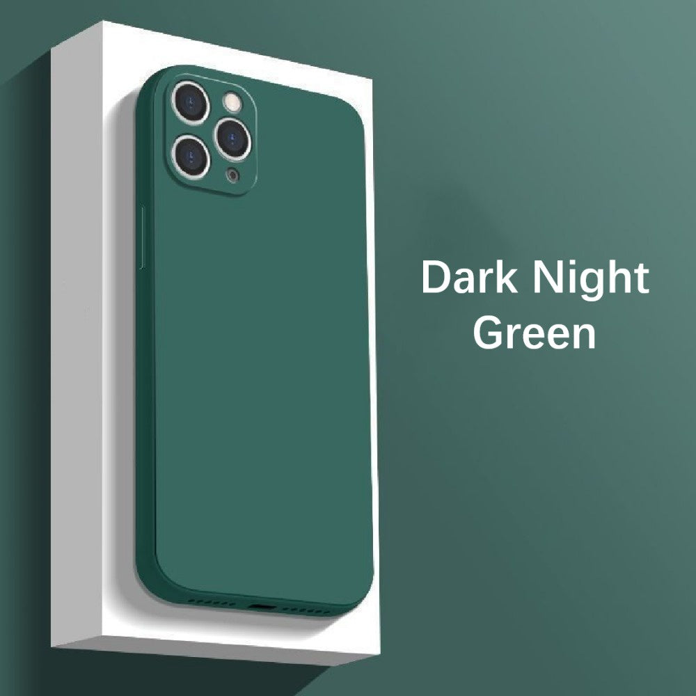 For IPhone 14 Pro Max Cover Drop and wear resistant Silicone Full Case Classic Simple Solid Color Phone Case Cover
