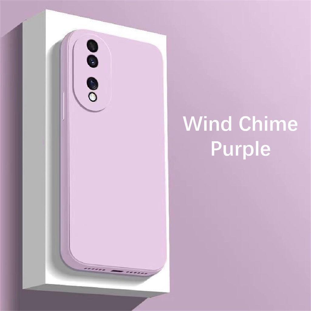 For Honor 90 Pro Cover Drop and wear resistant Silicone Full Case Classic Simple Solid Color Phone Case Cover