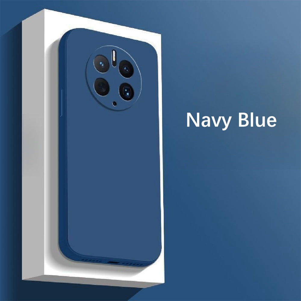 For Huawei Mate 50 Pro Cover Drop and wear resistant Silicone Full Case Classic Simple Solid Color Phone Case Cover