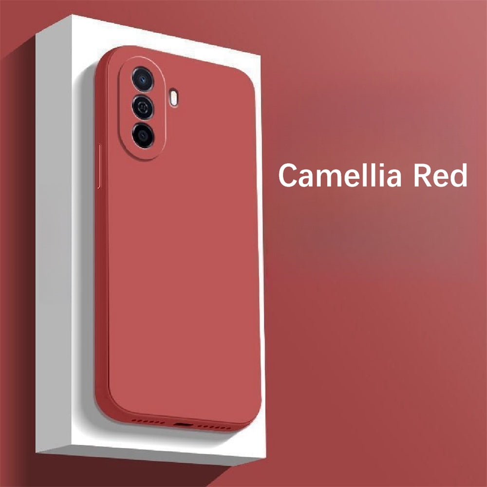 For Huawei Nova Y70 Cover Drop and wear resistant Silicone Full Case Classic Simple Solid Color Phone Case Cover