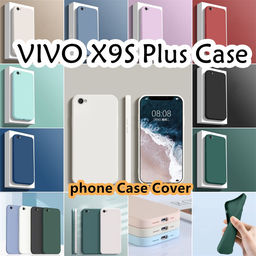 For VIVO X9S Plus Cover Drop and wear resistant Silicone Full Case Classic Simple Solid Color Phone Case Cover