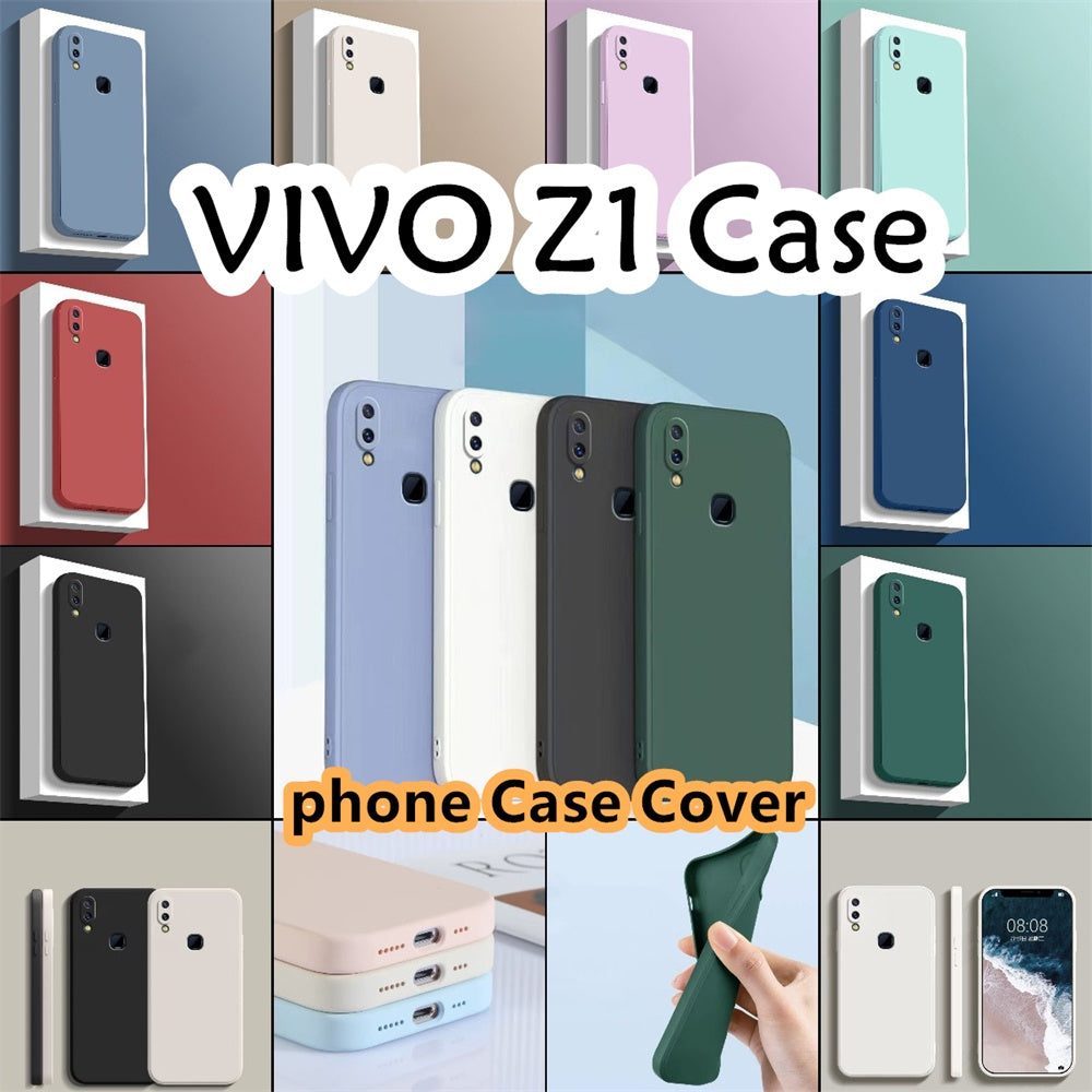For VIVO Z1 Cover Drop and wear resistant Silicone Full Case Classic Simple Solid Color Phone Case Cover