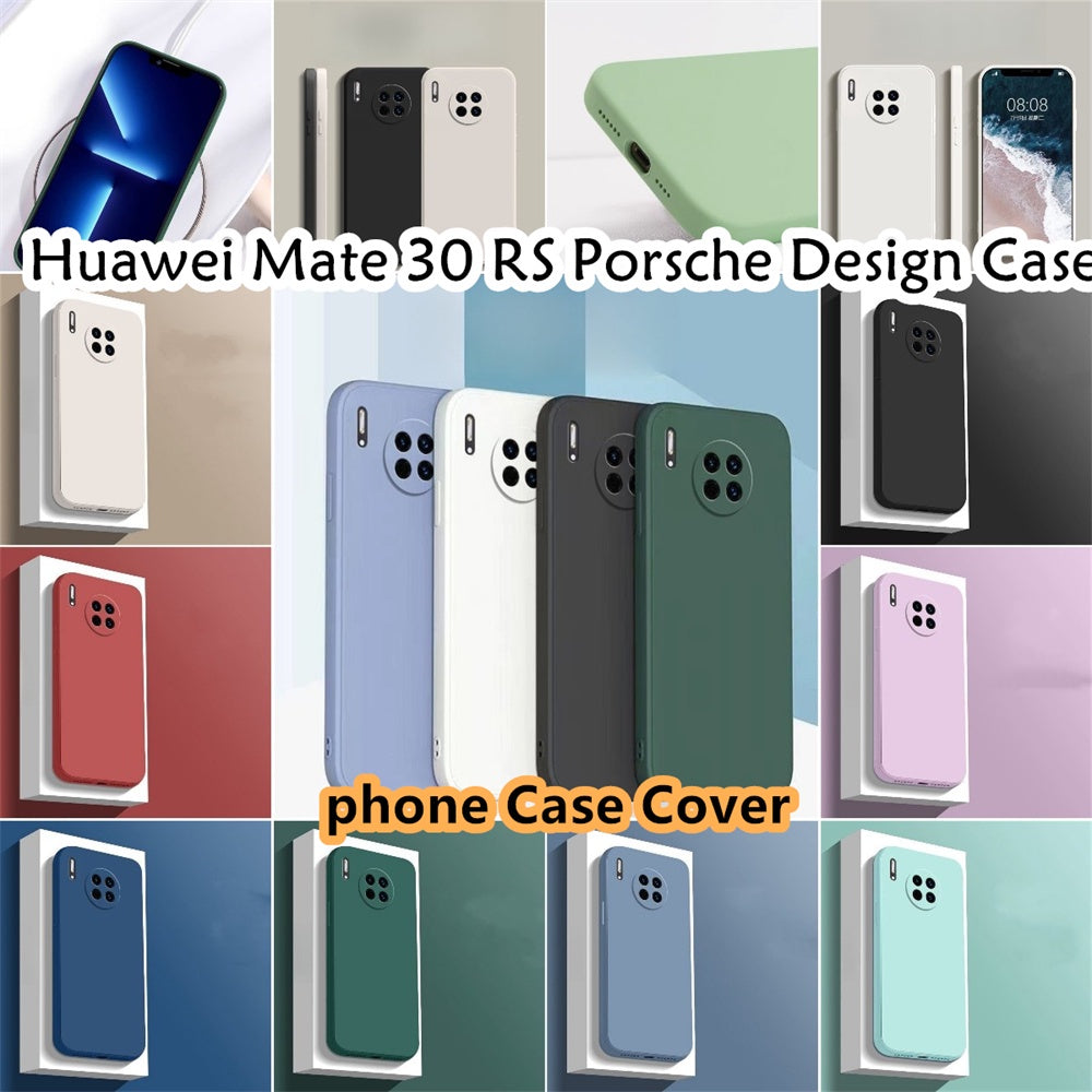For Huawei Mate 30 RS Cover Drop and wear resistant Silicone Full Case Classic Simple Solid Color Phone Case Cover