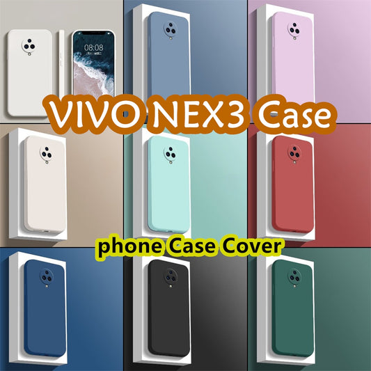 For VIVO NEX3 Cover Drop and wear resistant Silicone Full Case Classic Simple Solid Color Phone Case Cover