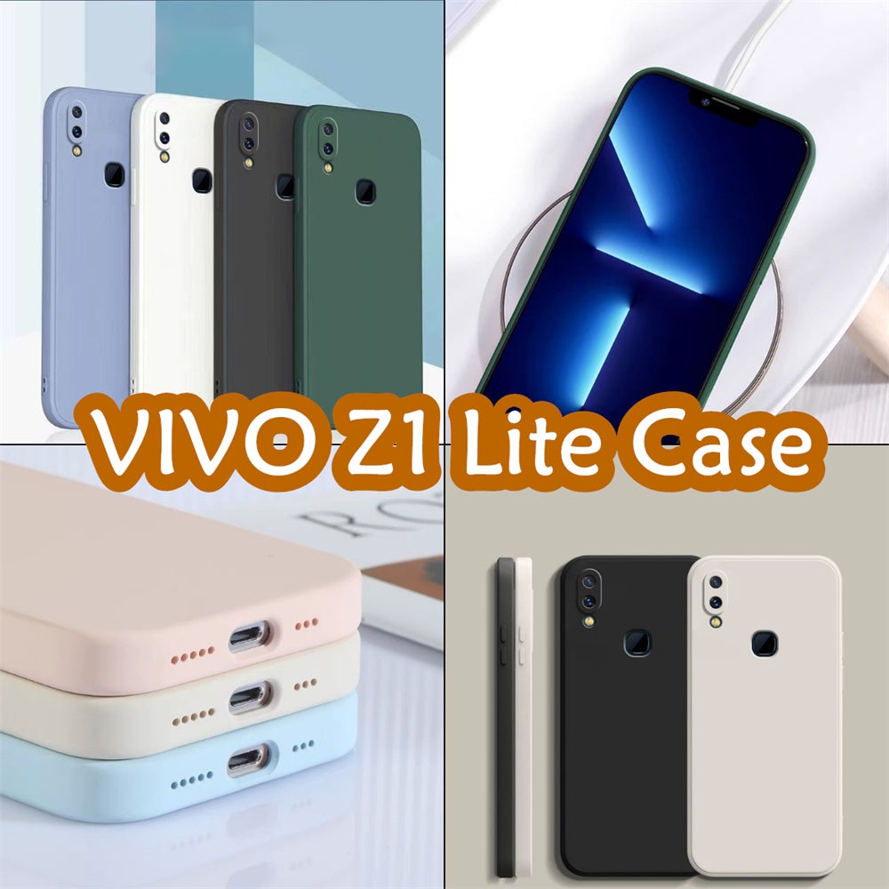 For VIVO Z1 Lite Cover Drop and wear resistant Silicone Full Case Classic Simple Solid Color Phone Case Cover