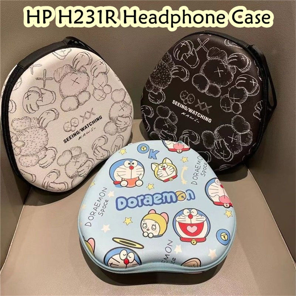 For HP H231R Headphone Case Cartoon Creative Patterns Headset Earpads Storage Bag Casing Box
