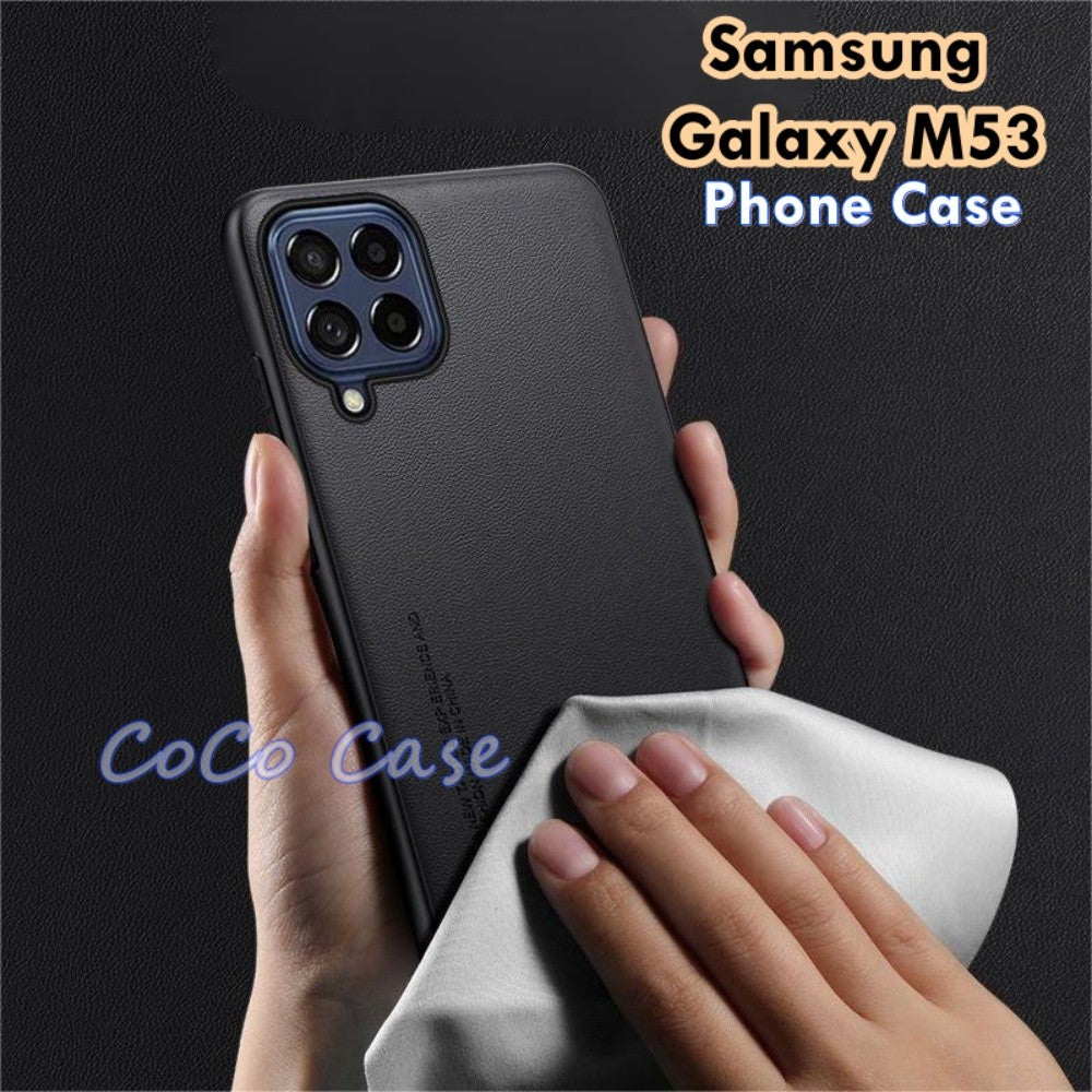For Samsung Galaxy M53 Cover Silicone Professional Full Case Classic Simple Solid Color Phone Case Cover sweatproof