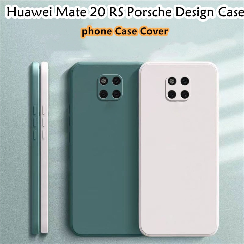 For Huawei Mate 20 RS Porsche Design Cover Drop and wear resistant Silicone Full Case Classic Simple Solid Color Phone Case Cover