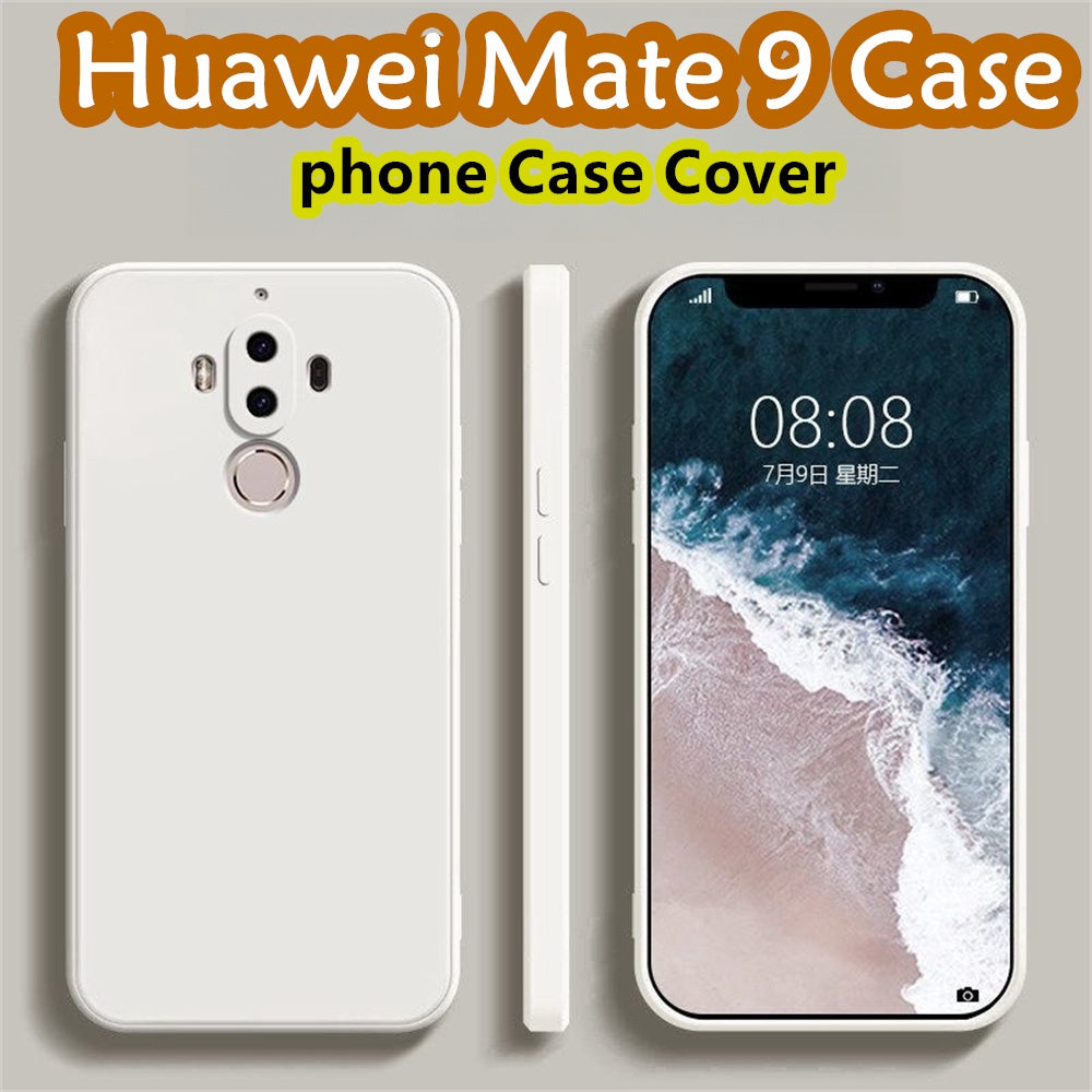 For Huawei Mate 9 Cover Drop and wear resistant Silicone Full Case Classic Simple Solid Color Phone Case Cover