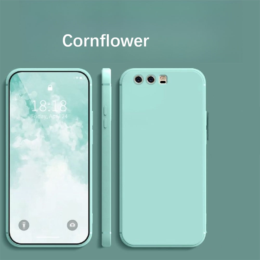 For Huawei P10 Cover Drop and wear resistant Silicone Full Case Classic Simple Solid Color Phone Case Cover